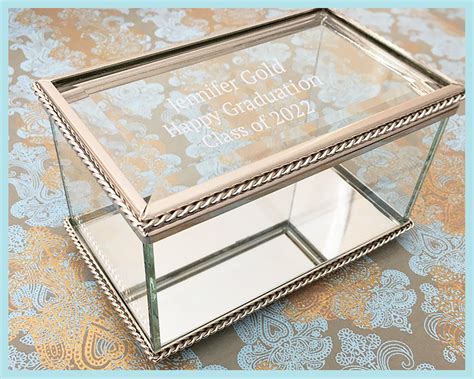 personalised glass jewellery box